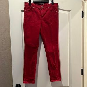 Loft dark reddish jeans